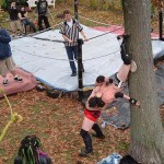 Front yard wrestling