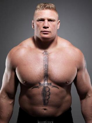 WWE re-signs Lesnar despite stupid dagger tattoo