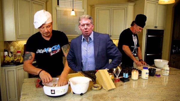 Vince McMahon in DDP's kitchen.